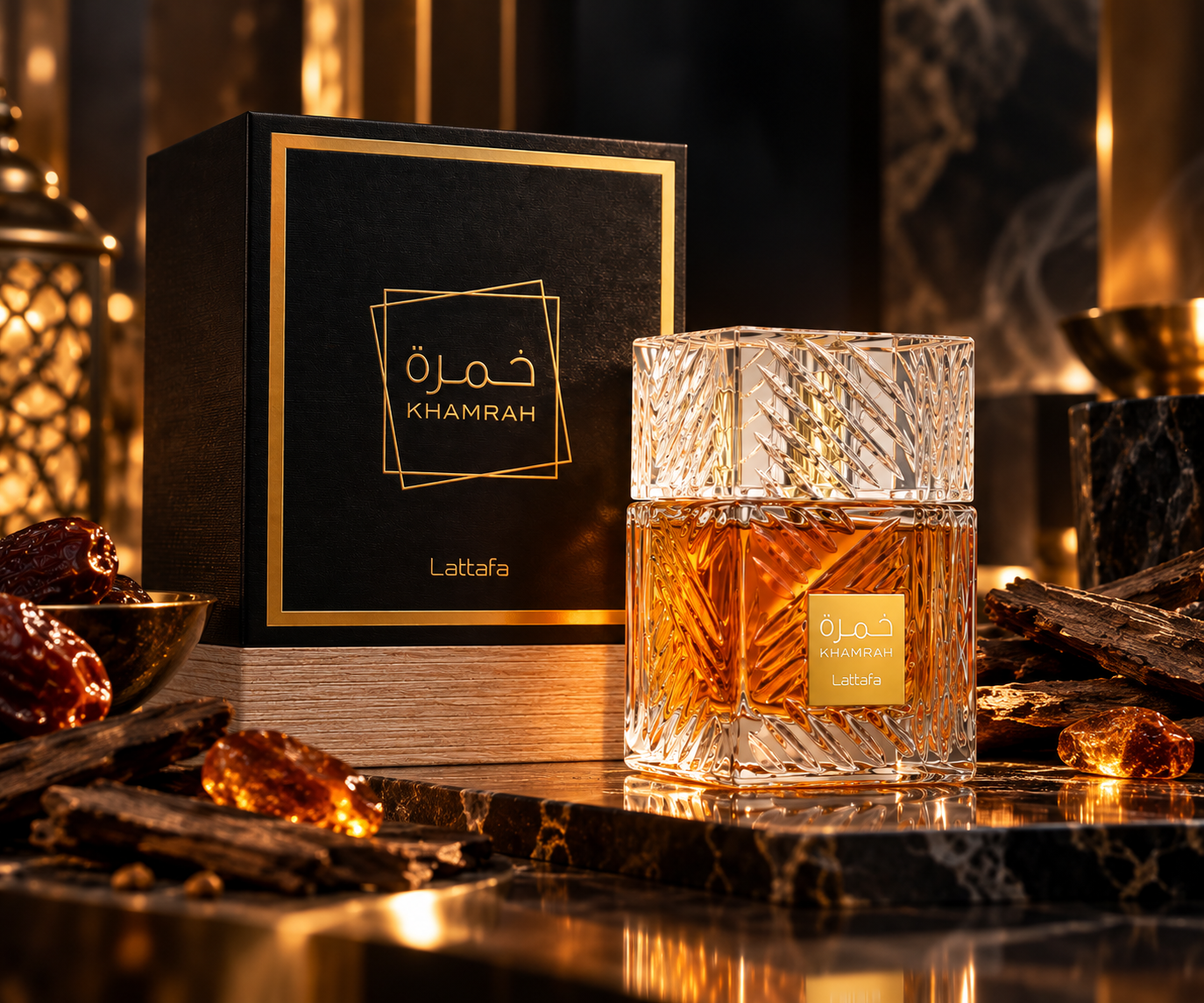 عطر خمرة من لطافة للجنسين أو دو بارفيوم 100 مل – Lattafa Khamrah Eau De Parfum - الصورة 2