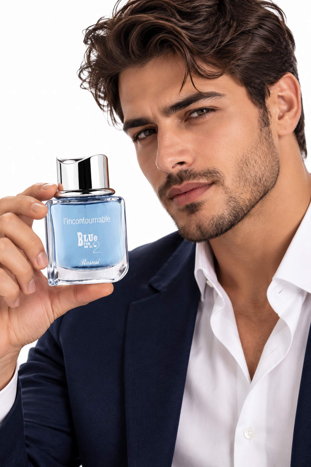 عطر بلو فور من 2 لو انكونترنيبل من الرصاصي للرجال – أو دي بارفيوم 75 مل (Rasasi L'incontournable Blue 2) - الصورة 6